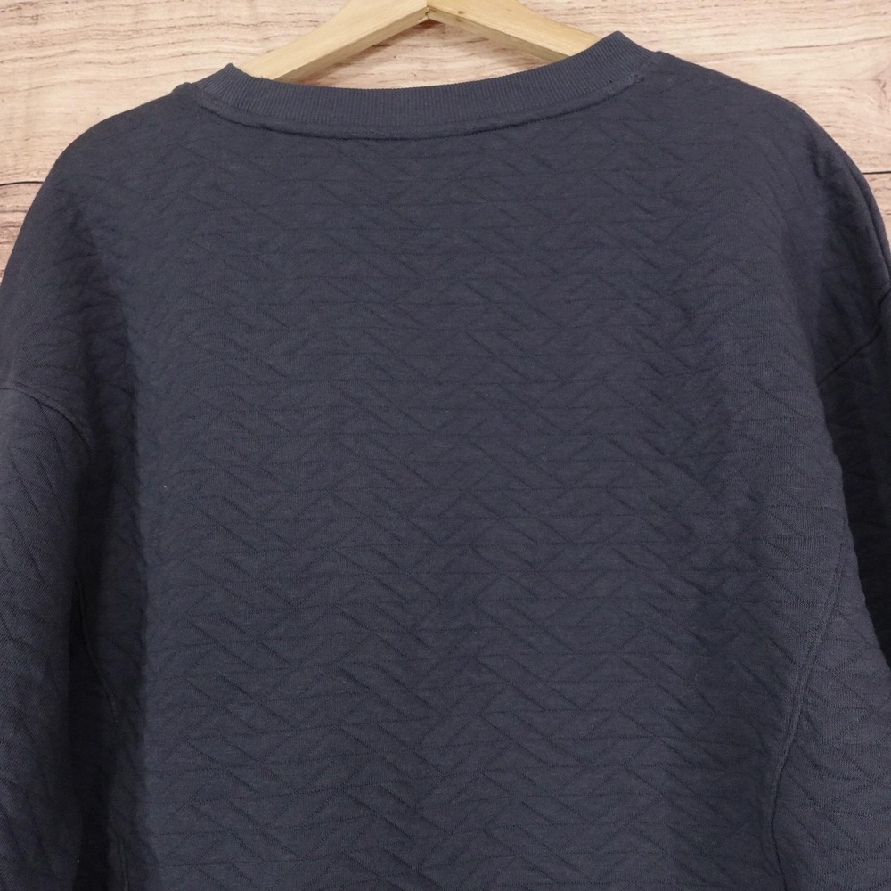New! All In Motion Sweatshirt Womens S Gray Quilted Pullover Kangaroo Pocket - Picture 5 of 11